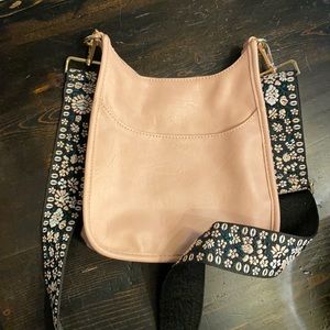 ah-dorned crossbody purse with 4 additional straps